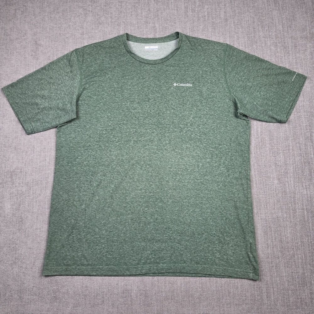 Columbia Omni-Wick Mens 2XT Tall Heather Green Short Sleeve T-Shirt Big & Tall